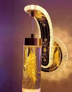 Modern LED Crystal Wall Sconce – Acrylic Ambient Light