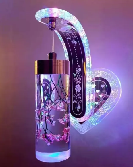 Modern LED Crystal Wall Sconce – Acrylic Ambient Light