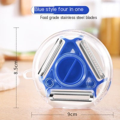 3-in-1 Rotating Trio Peeler – Peeler, Julienne, Grater