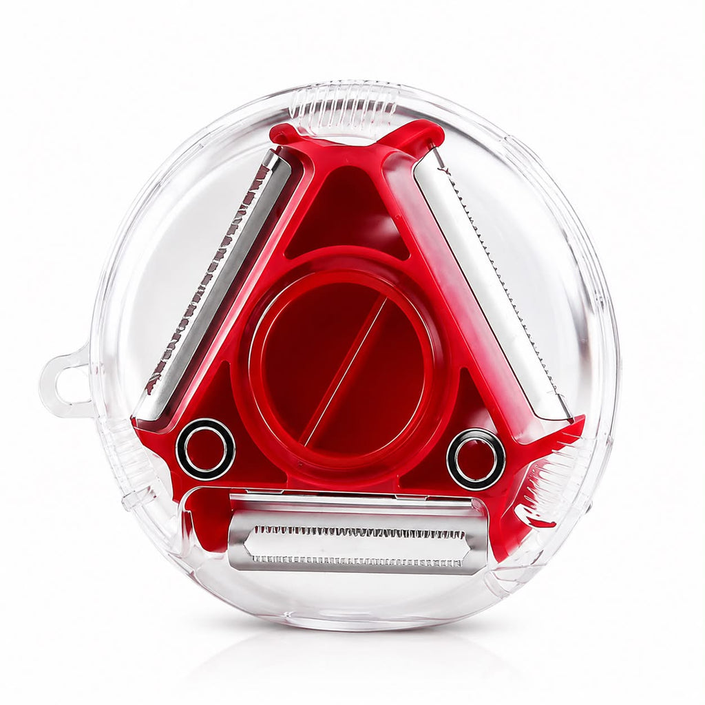 3-in-1 Rotating Trio Peeler – Peeler, Julienne, Grater