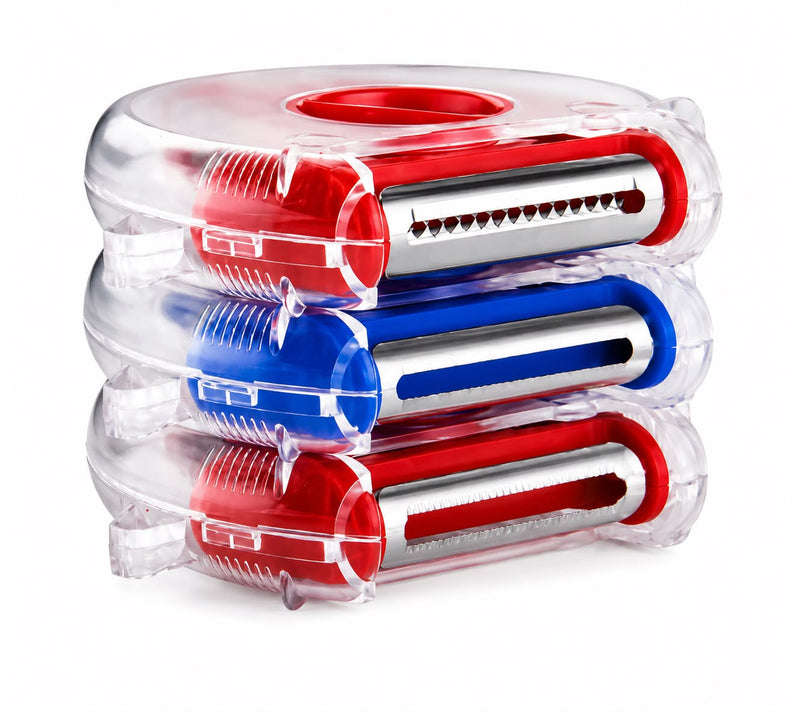 3-in-1 Rotating Trio Peeler – Peeler, Julienne, Grater