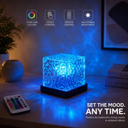 Crystal Water Ripple 16-Color LED Lamb