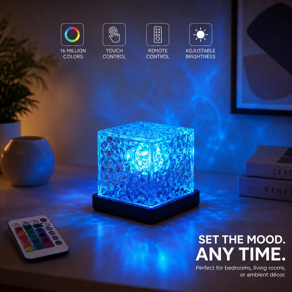 Crystal Water Ripple 16-Color LED Lamb
