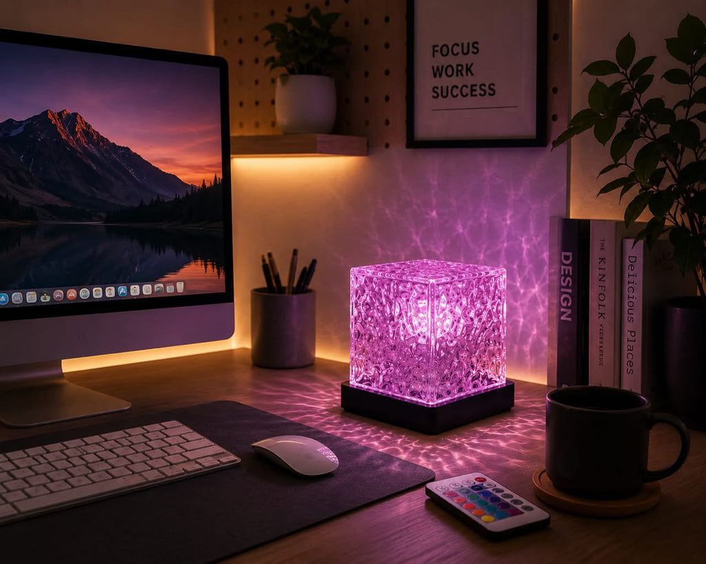 Crystal Water Ripple 16-Color LED Lamb