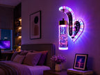 Luxury Crystal LED Wall Sconce – Elegant Ambient Bedroom Light