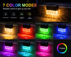 Solar RGB Fence & Step Light – Waterproof Outdoor LED