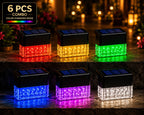 Solar RGB Fence & Step Light – Waterproof Outdoor LED