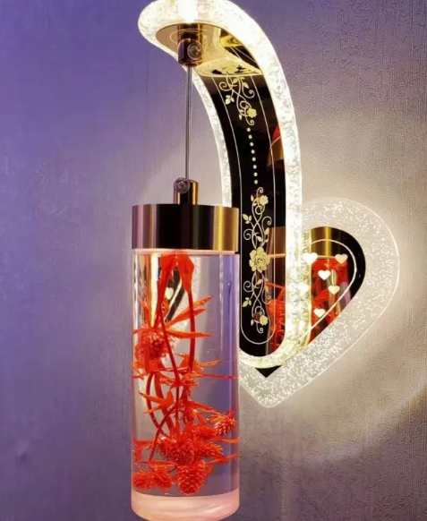 Modern LED Crystal Wall Sconce – Acrylic Ambient Light